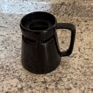 Sleek Black Ceramic Coffee Mug